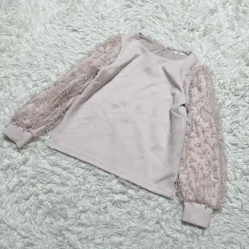 [ c6564 ] 인덱스 긴팔 레이스 티셔츠 핑크