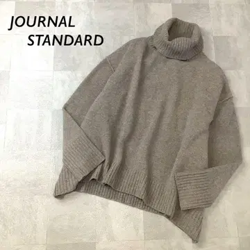 JOURNAL STANDARD 캐시미어 블렌드 터틀넥 니트 그레이