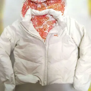 PUMA 화이트 다운 자켓 L 푸마 골프