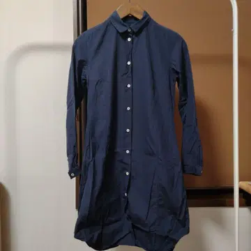 [TOMORROWLAND] MACPHEE 네이비 셔츠 원피스 긴팔