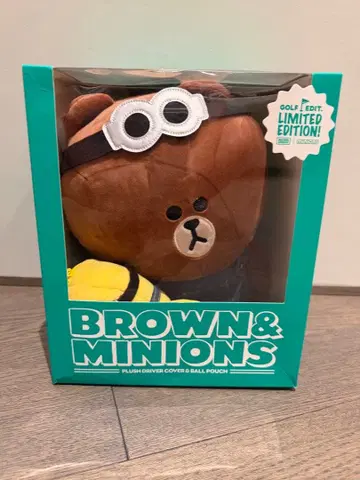 미사용 LINEFRIENDS BROWN & MINIONS 골프헤드커버