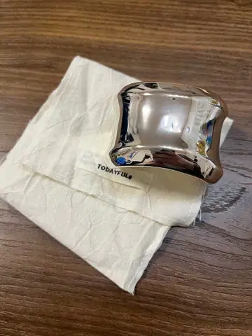 todayful 실버 커프 뱅글