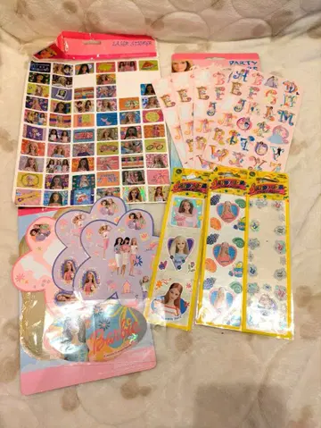 바비 씰 스티커 세트 스테이셔너리 문구