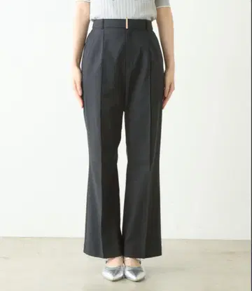 natural couture osono 하이웨스트 플레어 팬츠 블랙