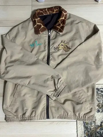 기린 자수 left alone 자켓