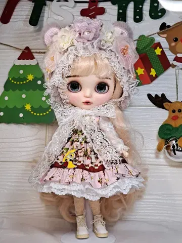 네오 브라이스 옷 갈아입기 의류 핑크 드레스