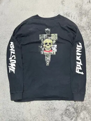 올드 스케이트 밴딩 영화 아트 사진 롱T 퍼킹 어썸