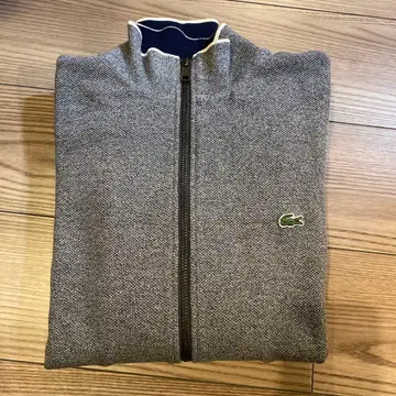 LACOSTE 그레이 집업 점퍼 US 5