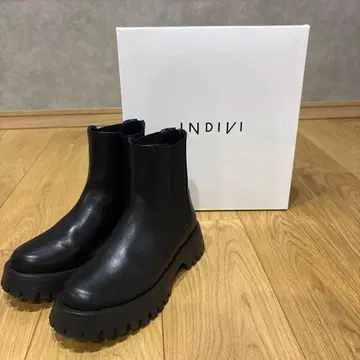 INDIVI 사이드 고어 부츠 23.5cm