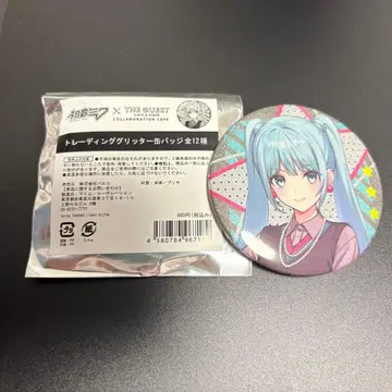 하츠네 미쿠 x THE GUEST 콜라보 글리터 캔뱃지