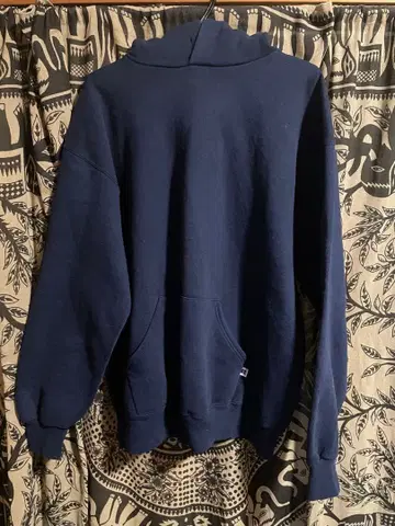 새상품급 RUSSELL 러셀 90s 무지 후드티 usa 네이비 XL