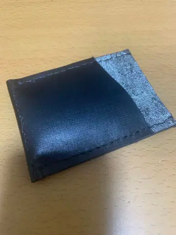 핸드메이드/소가죽 블랙 체크