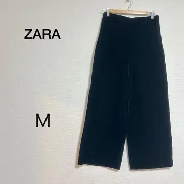 ZARA 블랙 와이드 팬츠 M 사이즈
