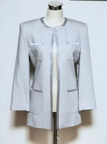 그레이 노카라 자켓