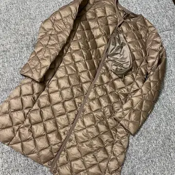 새상품급 유니클로 울트라 라이트 롱 다운 이너 L 베이지