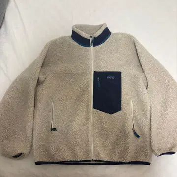 Patagonia 플리스 자켓 아이보리/네이비