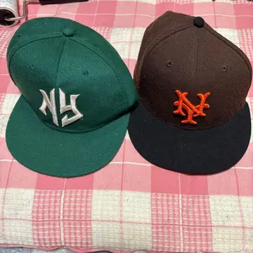 NY 로고 캡 2세트