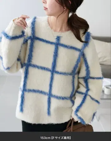 DISCOAT 체크 무늬 풀오버