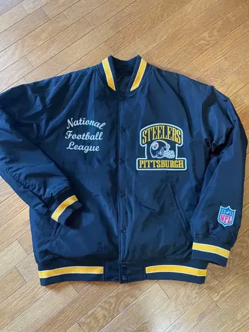 [ GU ] L 블랙 아메카지 바시티 자켓 나일론 자켓 nfl