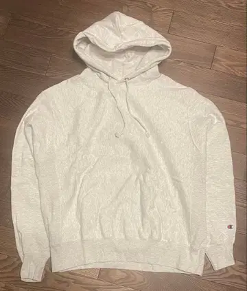 챔피온 리버스 위브 후드티 아쉬 L