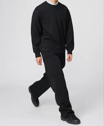 [ UNIQLO C ] 맨투맨 와이드 팬츠 S 사이즈 긴 길이