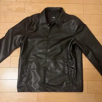 ZARA 가죽 블루종