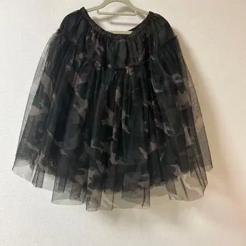 카모 패턴 플레어 스커트 사이즈 38 LUCA/LADY LUCK LUCA