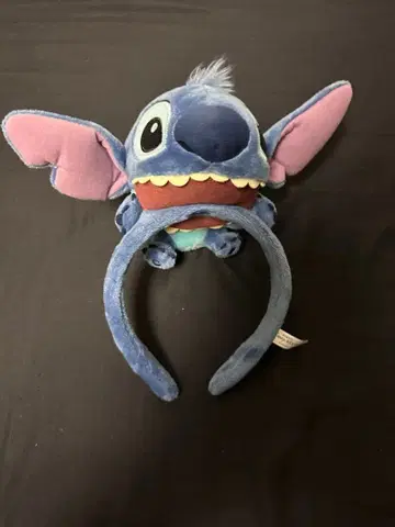 스티치 봉제 인형 머리띠 디즈니