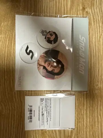 SnowMan 1stPopup 타이베이 포토 카드 C 캔 배지 세트 라울