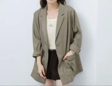 카키 테일러드 자켓 Kastane