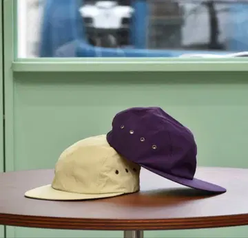 SIESTA 베이지 6패널캡 BLUE LUG