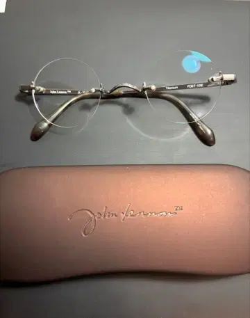 존 레논 도수 있는 안경 JL-1048 무테 케이스 포함