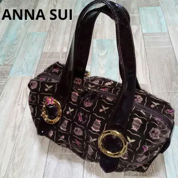 새상품급 ANNA SUI 안나수이 토트백 모노그램 골드 버클