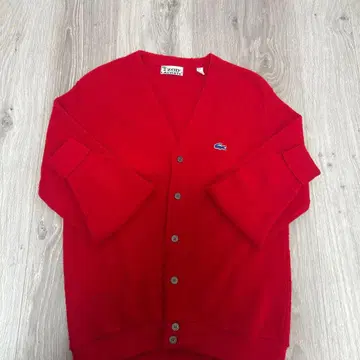 IZOD 라코스테 레드 가디건 파랑 악어