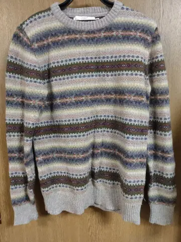 H&M L.O.G.G. 패턴 니트 M