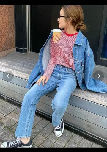 ungrid 언그리드 빈티지 스트레이트 데님 25인치 블루