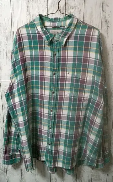 Levis silverTab 긴팔 플란넬 셔츠 그린 L 사이즈