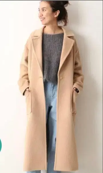 FRAMeWORK 알파카 혼방 롱 체스터 코트