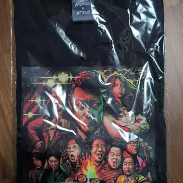 Netflix 오리지널 아트 T셔츠 블랙