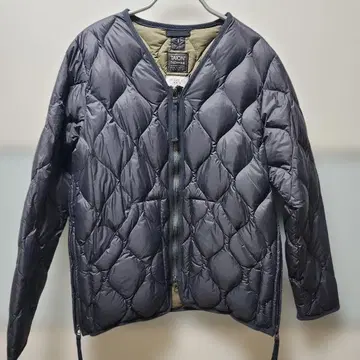 TAION V넥 지퍼 자켓 네이비 S 사이즈