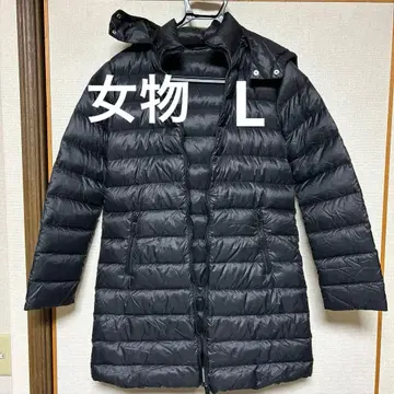 [ 여성용 ] UNIQLO GU 다운 자켓 다운 코트 블랙 L