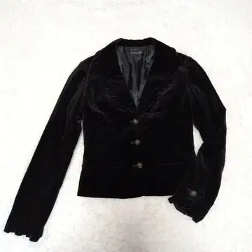 새상품급 L'EST ROSE 블랙 벨벳 테일러드 자켓 2
