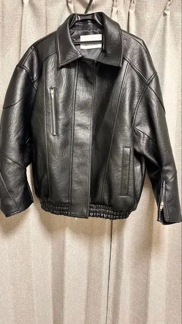 블랙 가죽 자켓