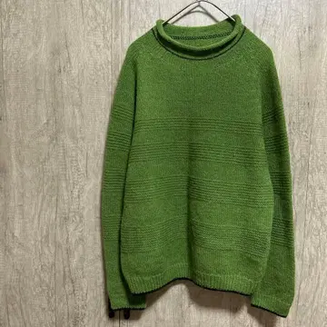 Monegal / 모네갈 그린 터틀넥 니트 스웨터