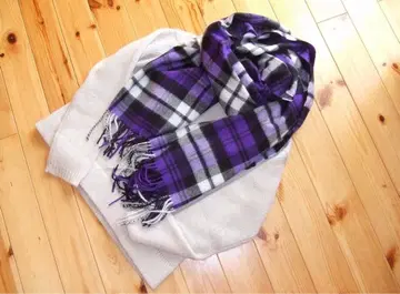 드로어 별주 존스턴스 캐시미어 체크 무늬 대형 스톨 drawer