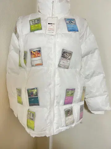 아픔 다운 자켓 치이카와 화이트 다운 자켓