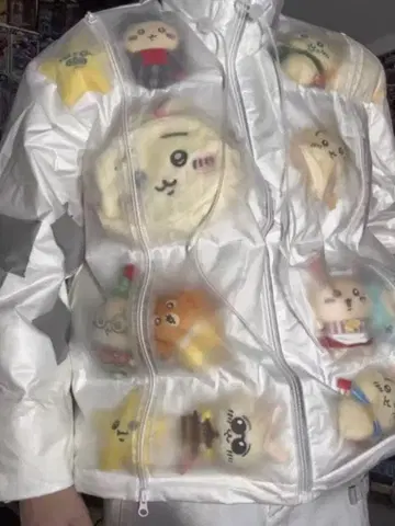 즉시 발송 통 다운 자켓 치이카와 화이트 다운 자켓