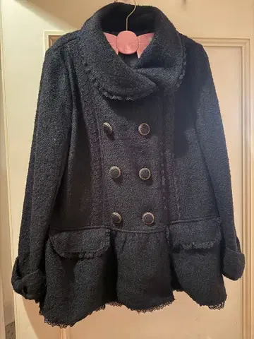 엑시즈팜 코트 블랙 M 사이즈