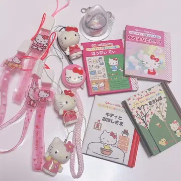 헬로키티 글리코 덤 세트 스트랩 미니 그림책