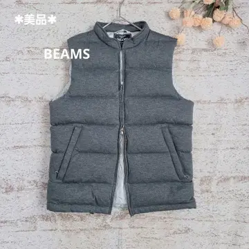 BEAMS 다운 베스트 그레이 [ S ] 남성용 새상품급